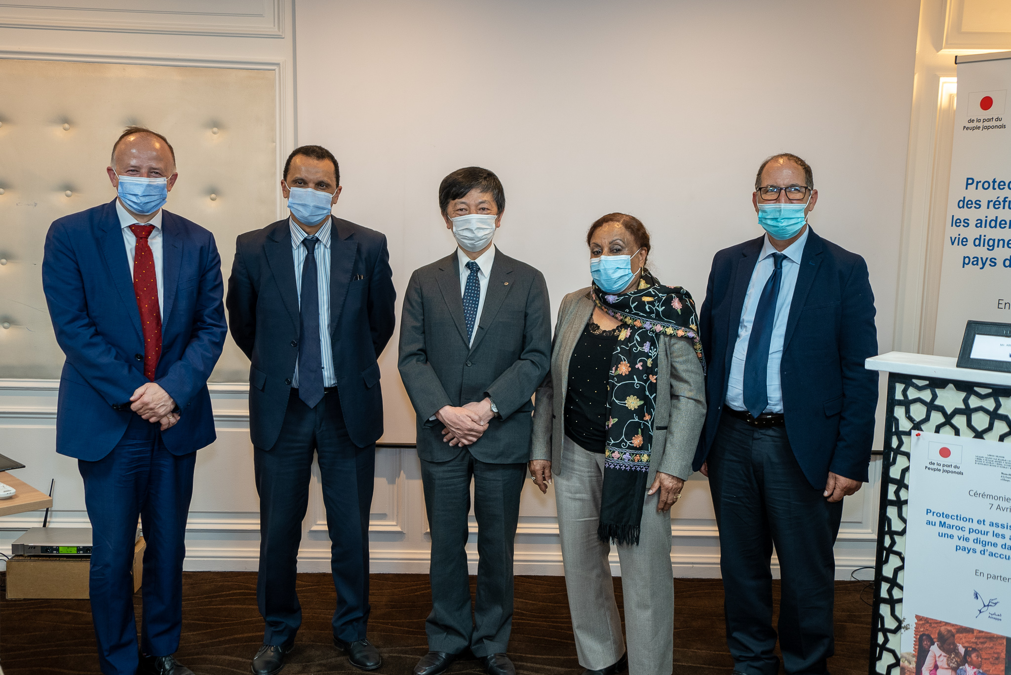 Cérémonie de lancement d’un Projet en partenariat avec UNHCR au Maroc _07/04/2021